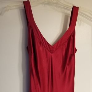 100% Silk Red Dress